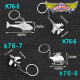 戰鬥機 直升機 金屬鑰匙圈  8款飛機圖案